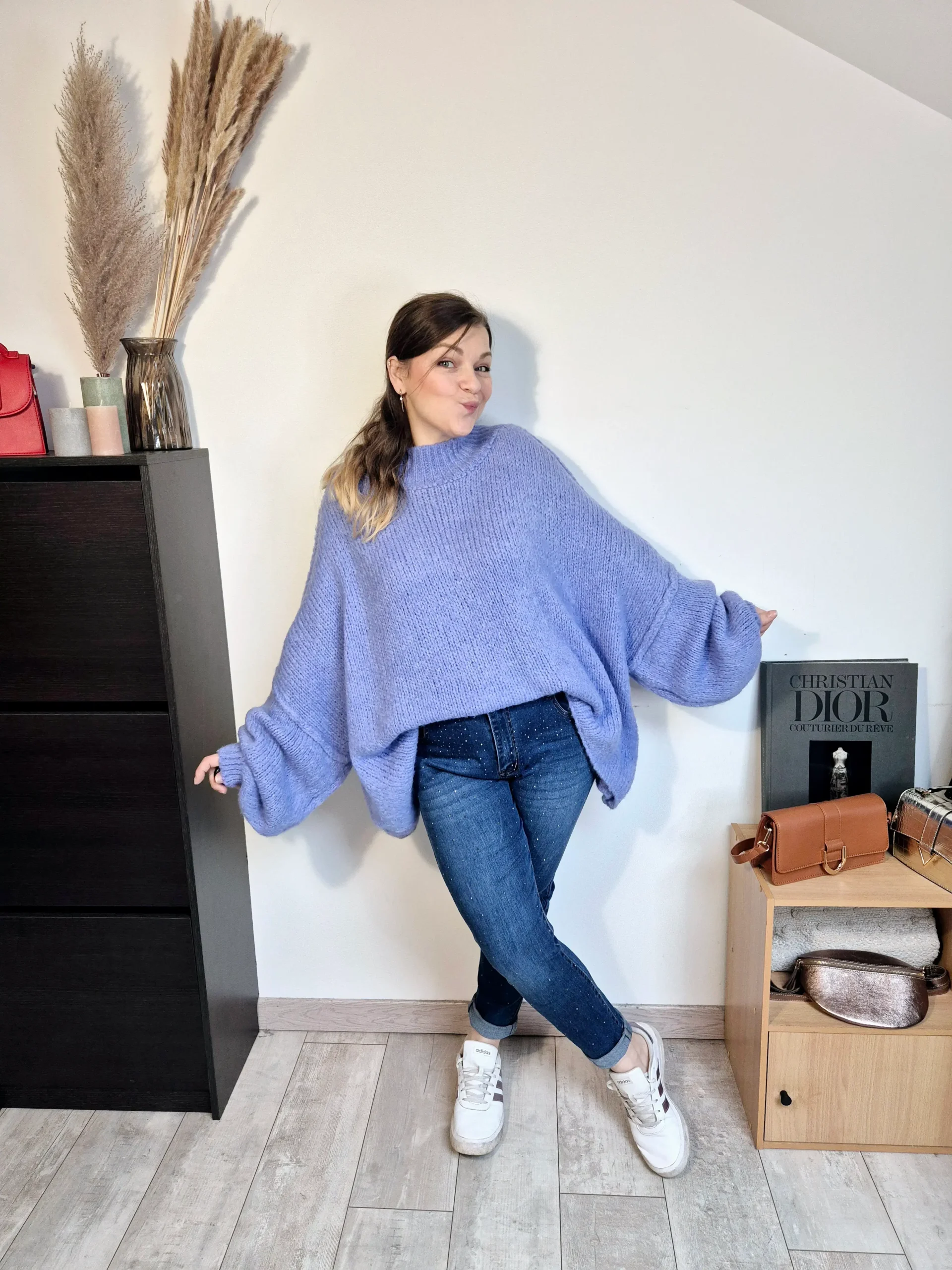 Pull oversize Meylan bleu – Image 2