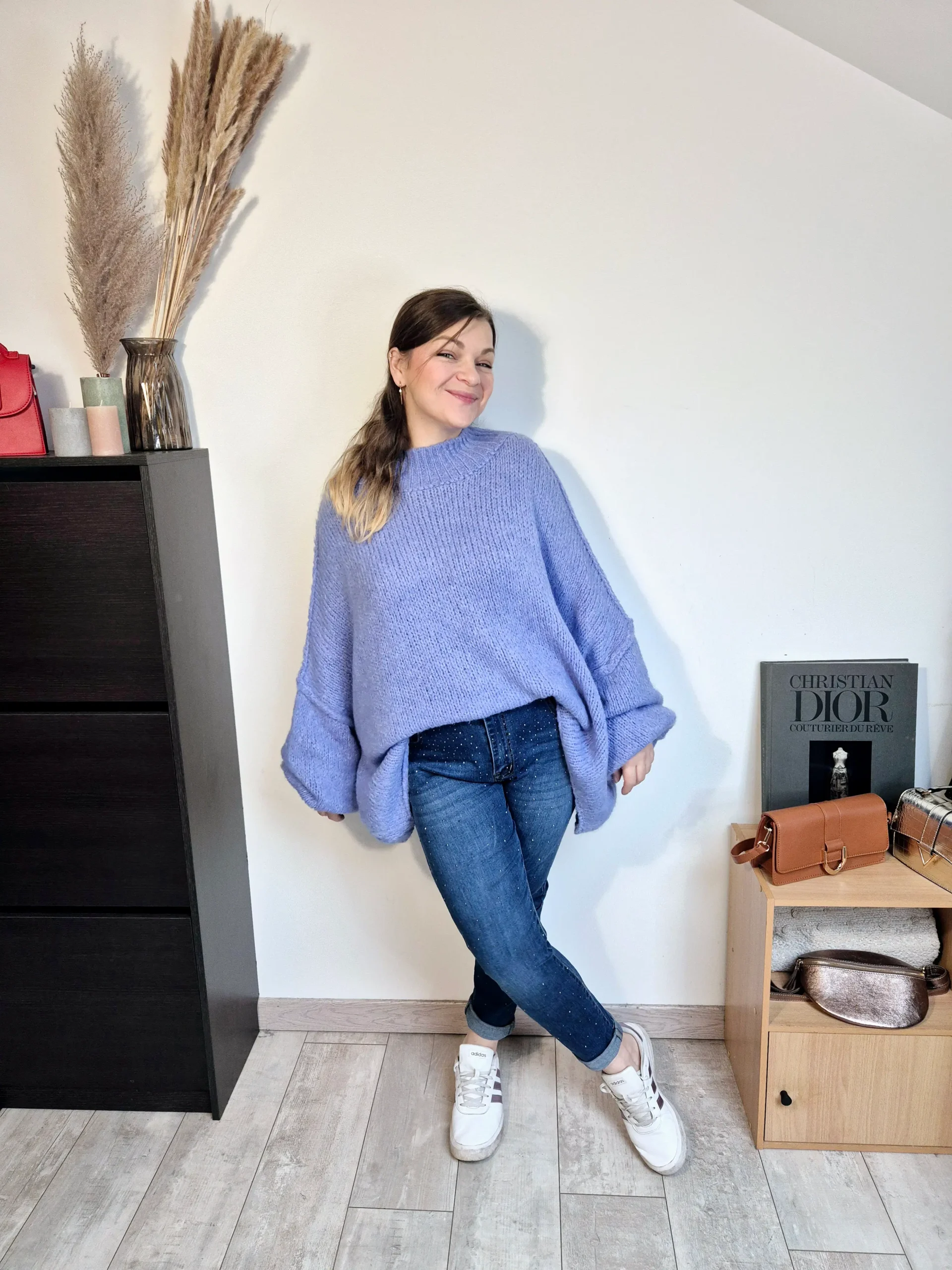Pull oversize Meylan bleu – Image 3