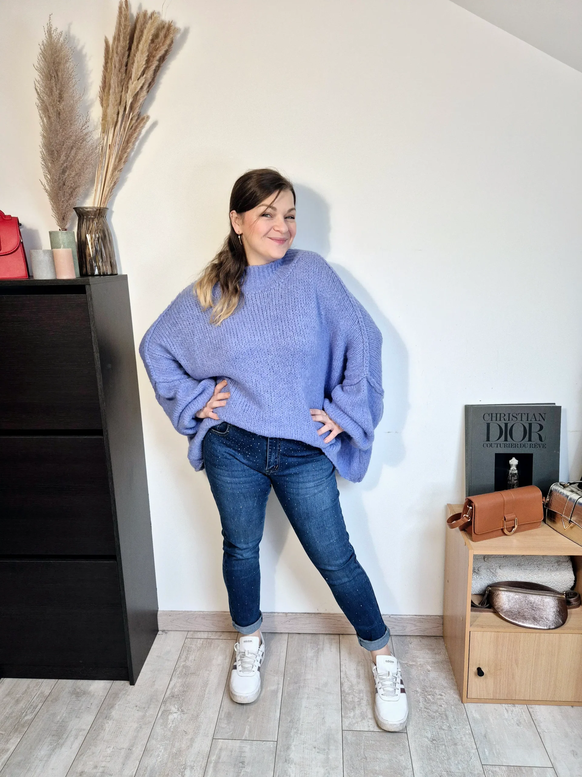 Pull oversize Meylan bleu – Image 4