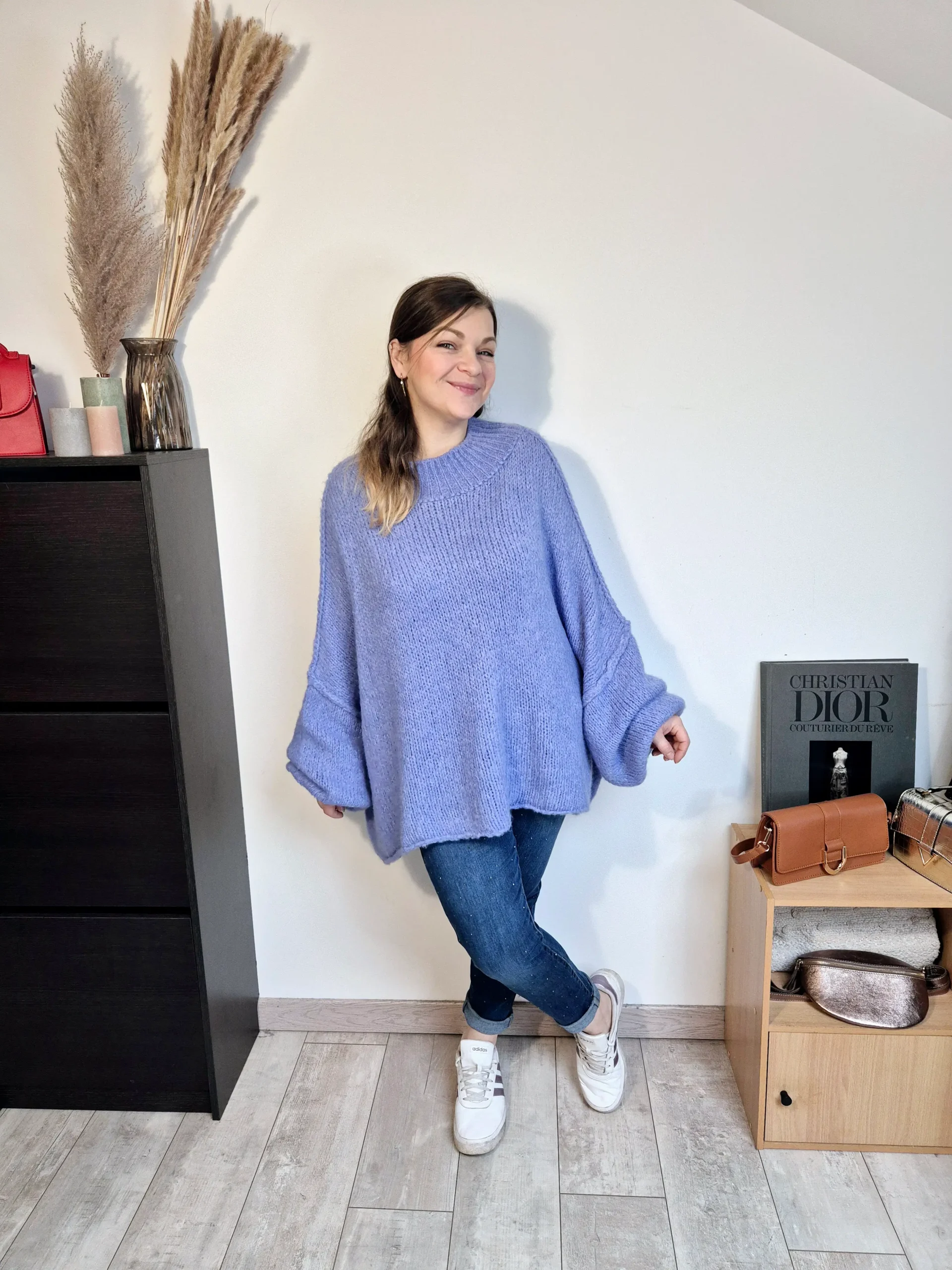 Pull oversize Meylan bleu – Image 5