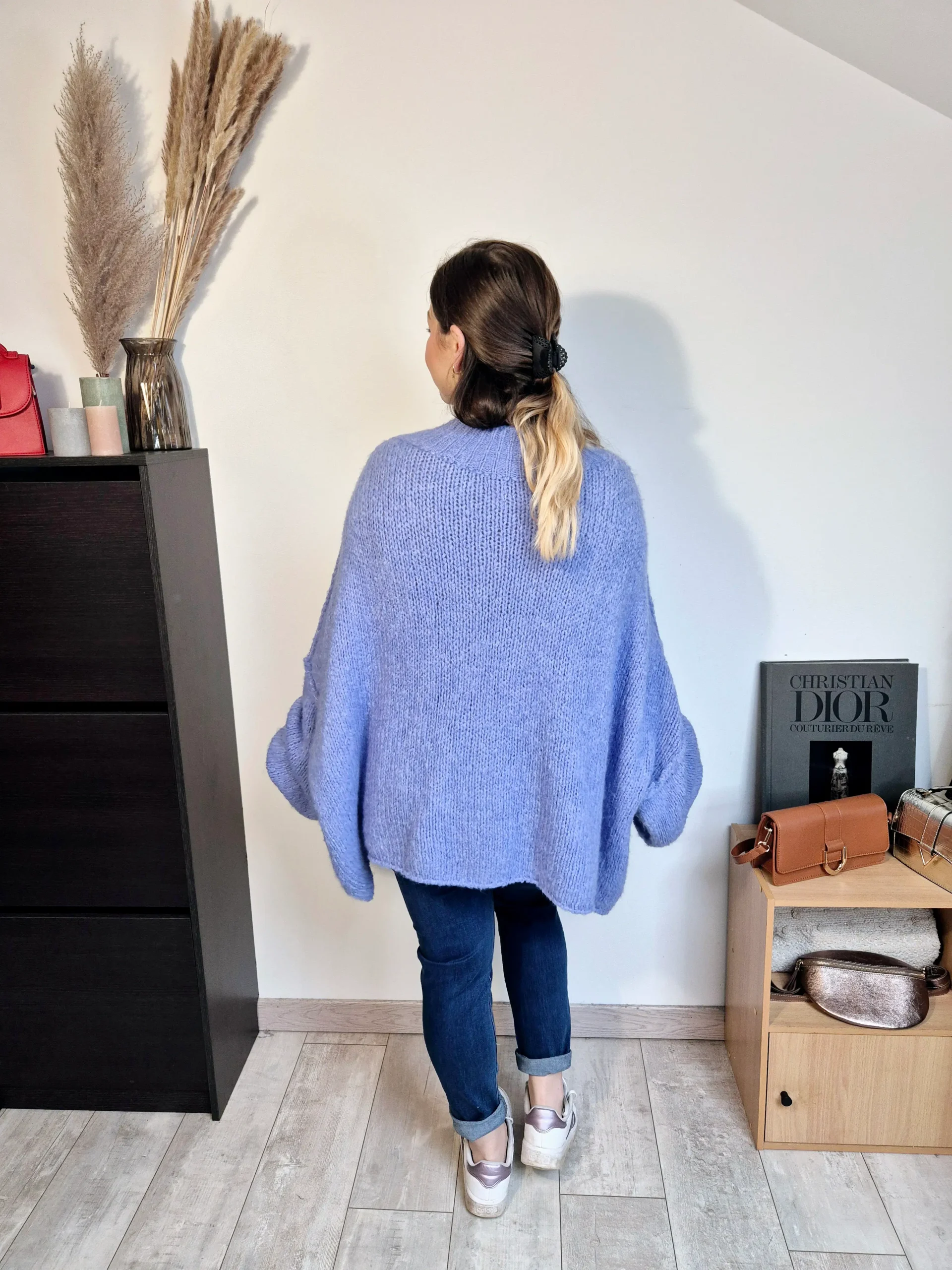 Pull oversize Meylan bleu – Image 6
