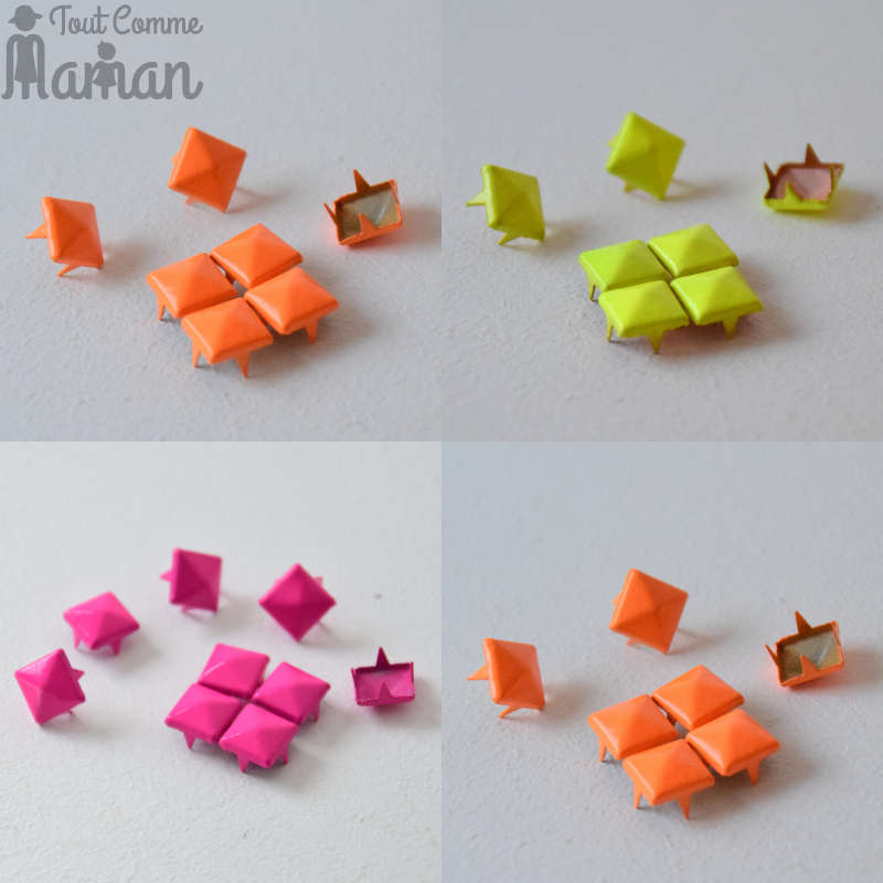 Lot de 10 clous à griffes pyramides FLASHY – Image 2